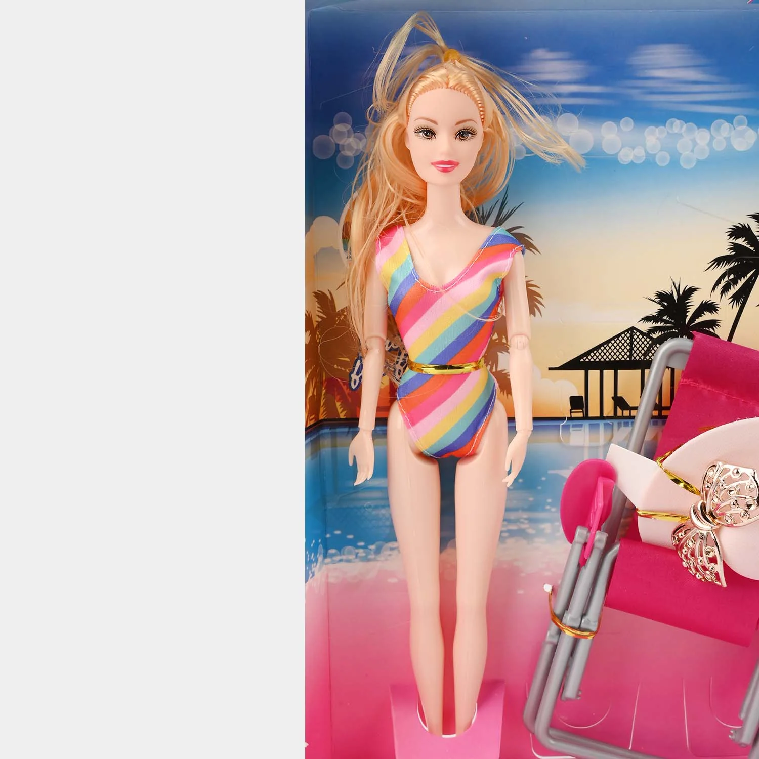 FASHION DOLL WITH MOVEABLE JOINT TOY FOR GIRLS - Image 3