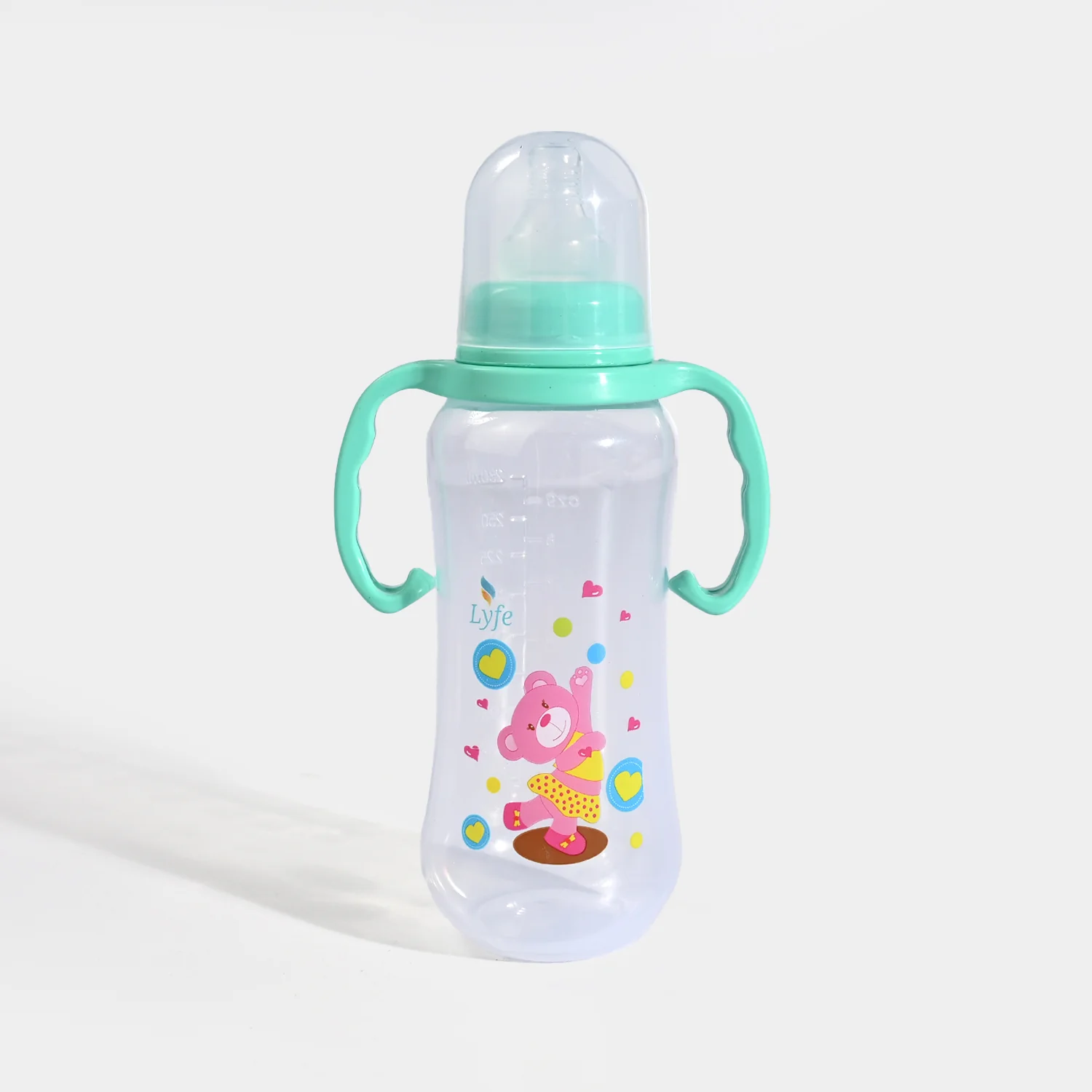 Lyfe Baby Plastic Feeding Bottle 9Oz |280ml |Natural Green