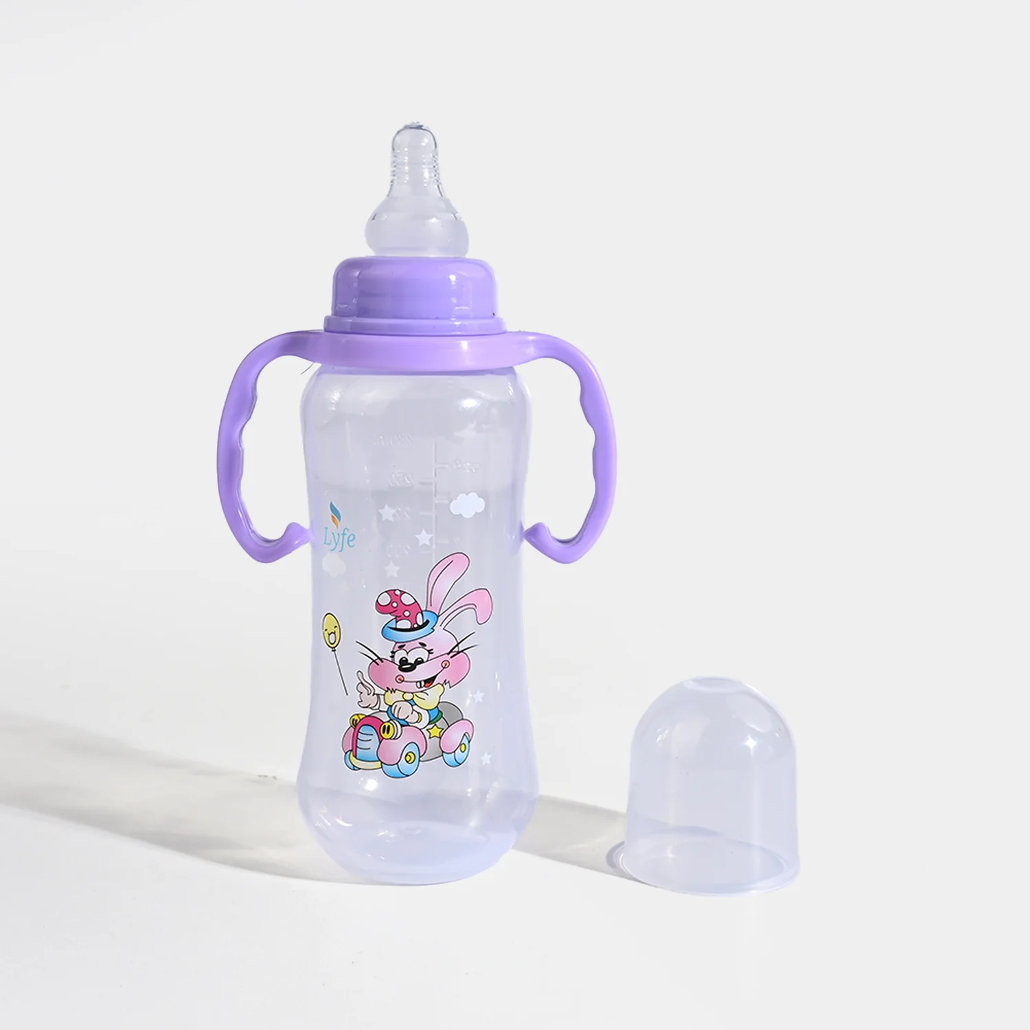 Lyfe Baby Plastic Feeding Bottle 9Oz |280ml |Basic Purple - Image 2