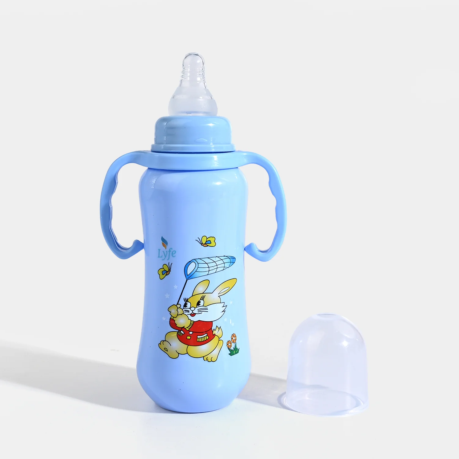 Lyfe Baby Plastic Feeding Bottle 9Oz |280ml |Basic Blue - Image 2