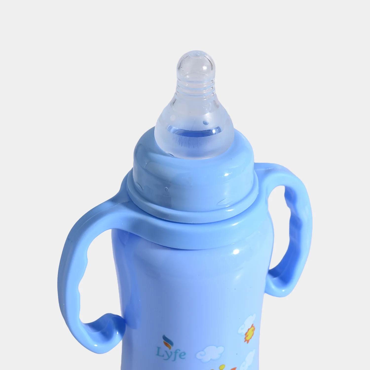 Lyfe Baby Plastic Feeding Bottle 9Oz |280ml |Basic Blue - Image 4