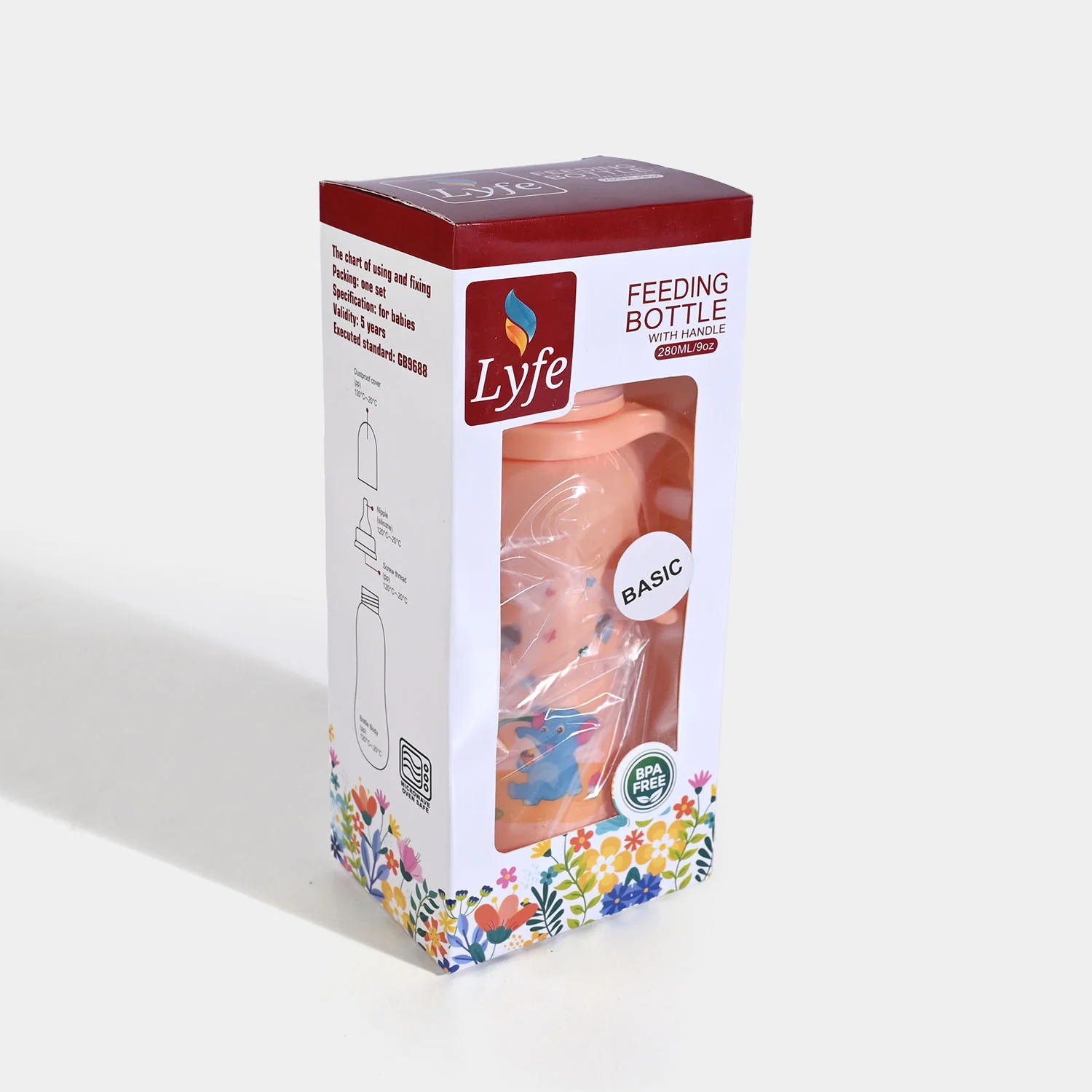 Baby Plastic Feeding Bottle 9Oz |280ml - Image 3
