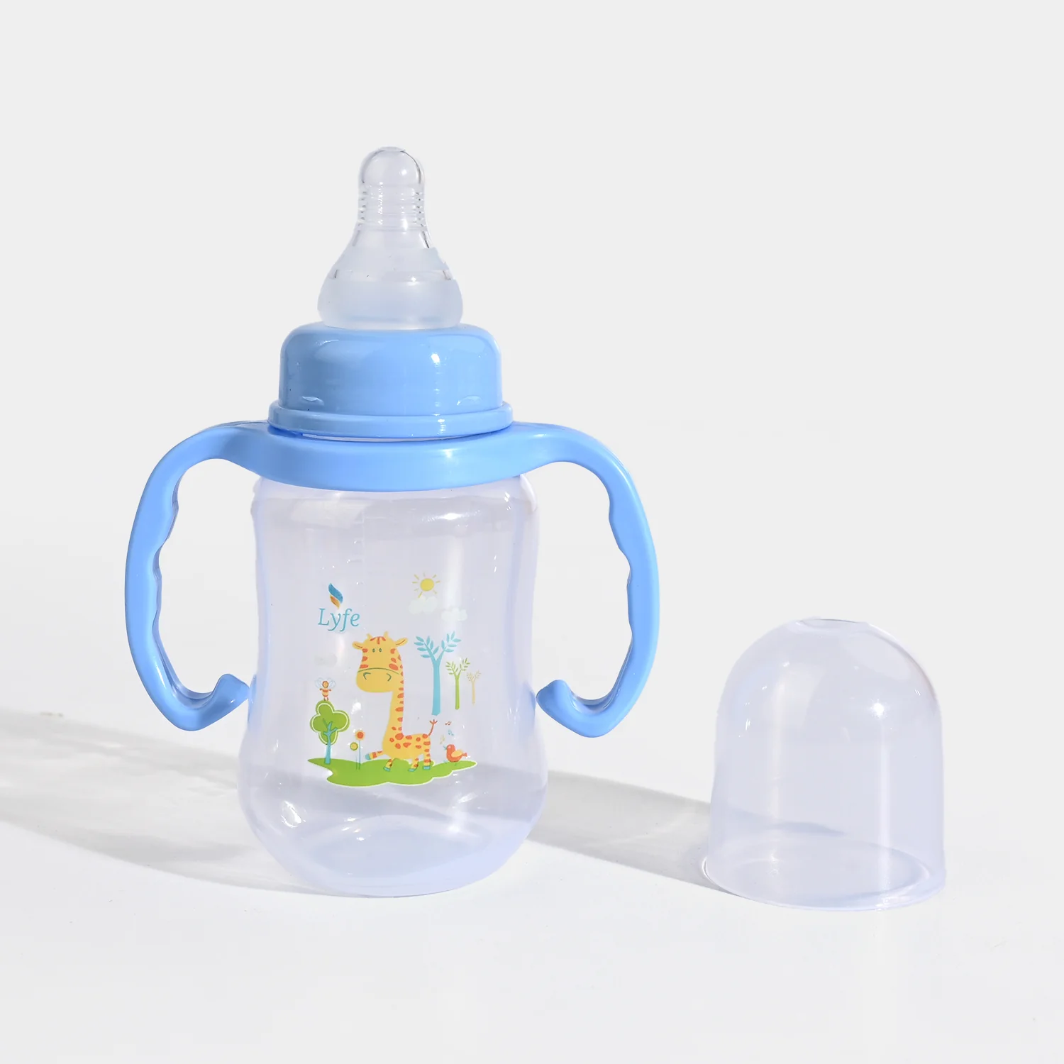 Lyfe Baby Plastic Feeding Bottle 5Oz |150ml |Basic Natural Blue - Image 2
