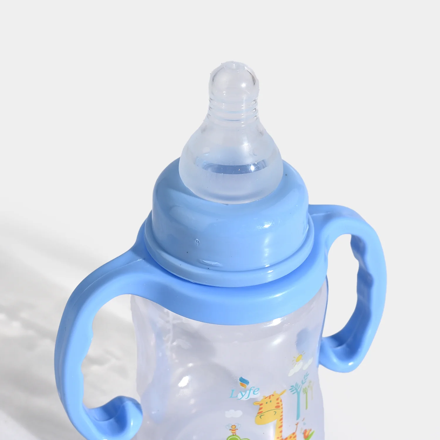Lyfe Baby Plastic Feeding Bottle 5Oz |150ml |Basic Natural Blue - Image 4