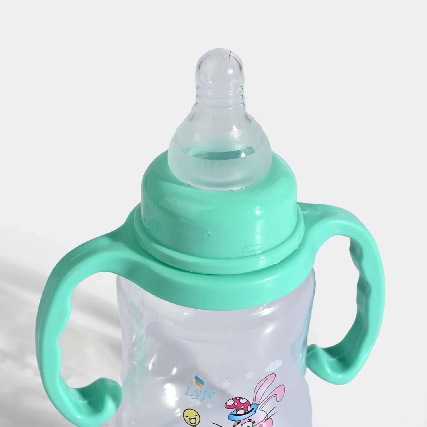 Lyfe Baby Plastic Feeding Bottle 5Oz |150ml |Basic Natural Green - Image 4