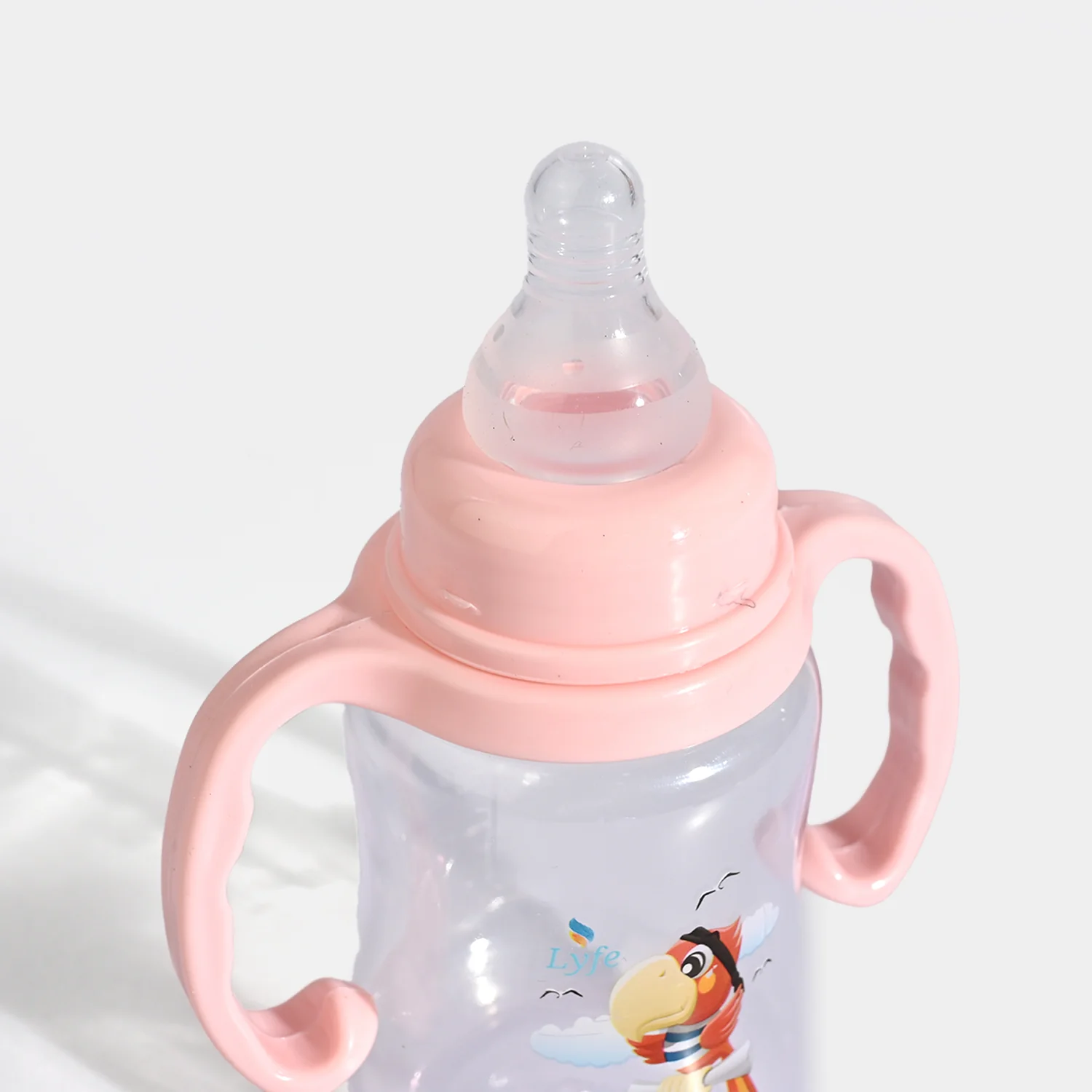 Lyfe Baby Plastic Feeding Bottle 5Oz |150ml |Basic Natural Pink - Image 4