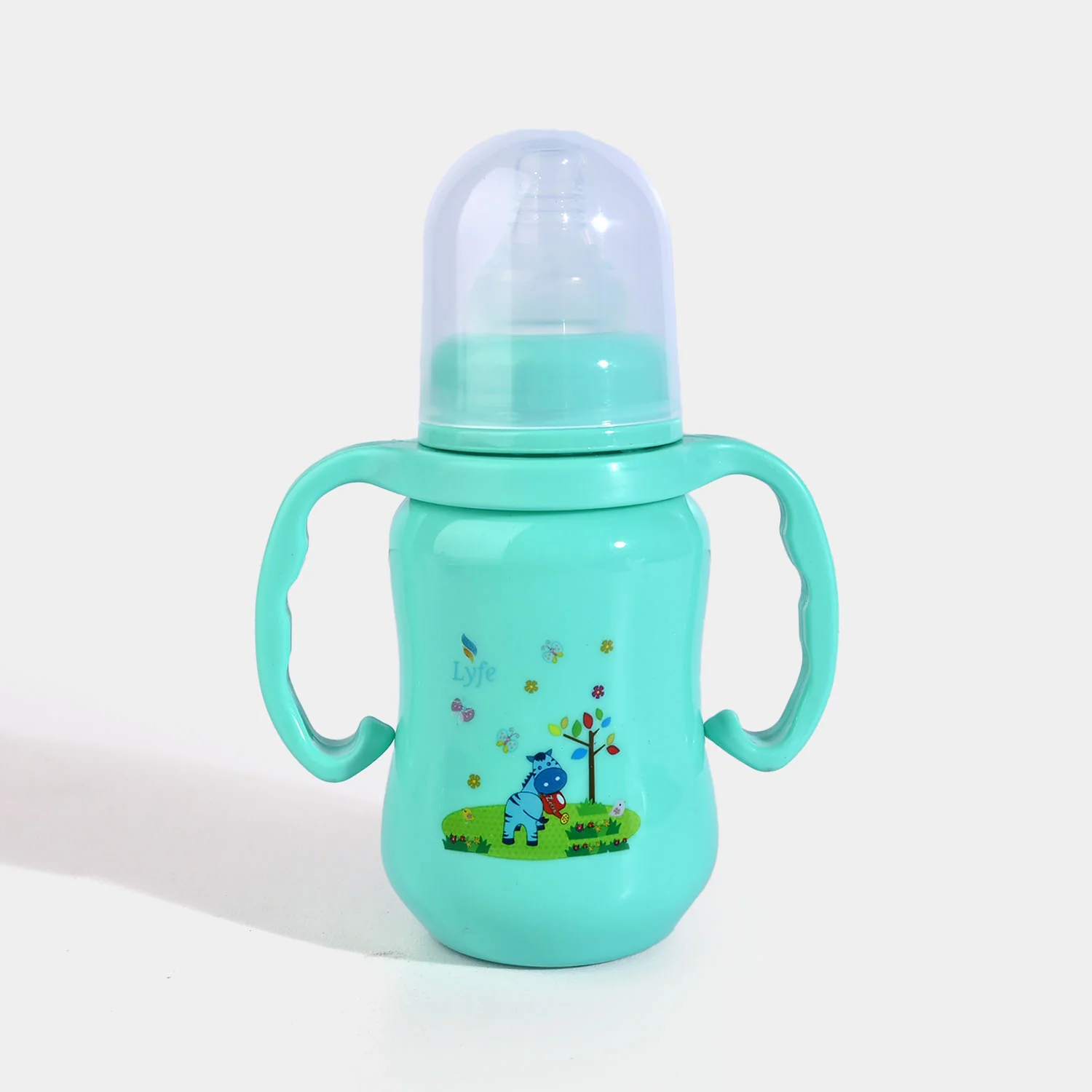 Lyfe Baby Plastic Feeding Bottle 5Oz |150ml | Basic Green