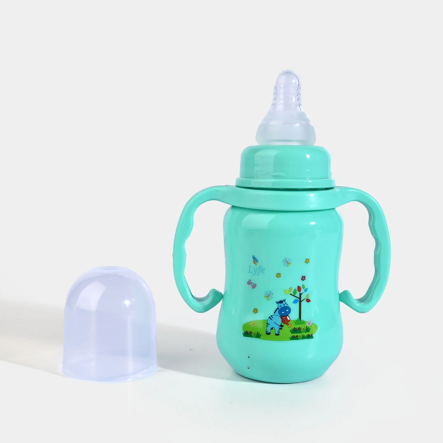 Lyfe Baby Plastic Feeding Bottle 5Oz |150ml | Basic Green - Image 2