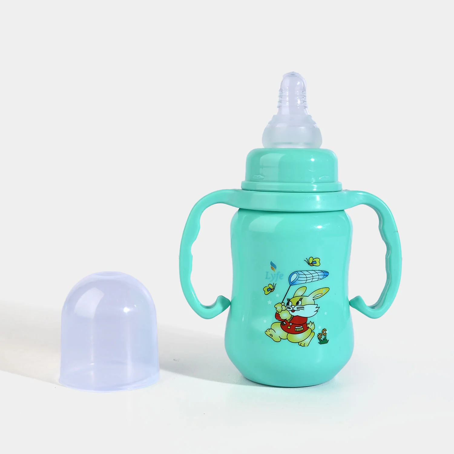 Lyfe Baby Plastic Feeding Bottle 5Oz |150ml | Basic Green - Image 2