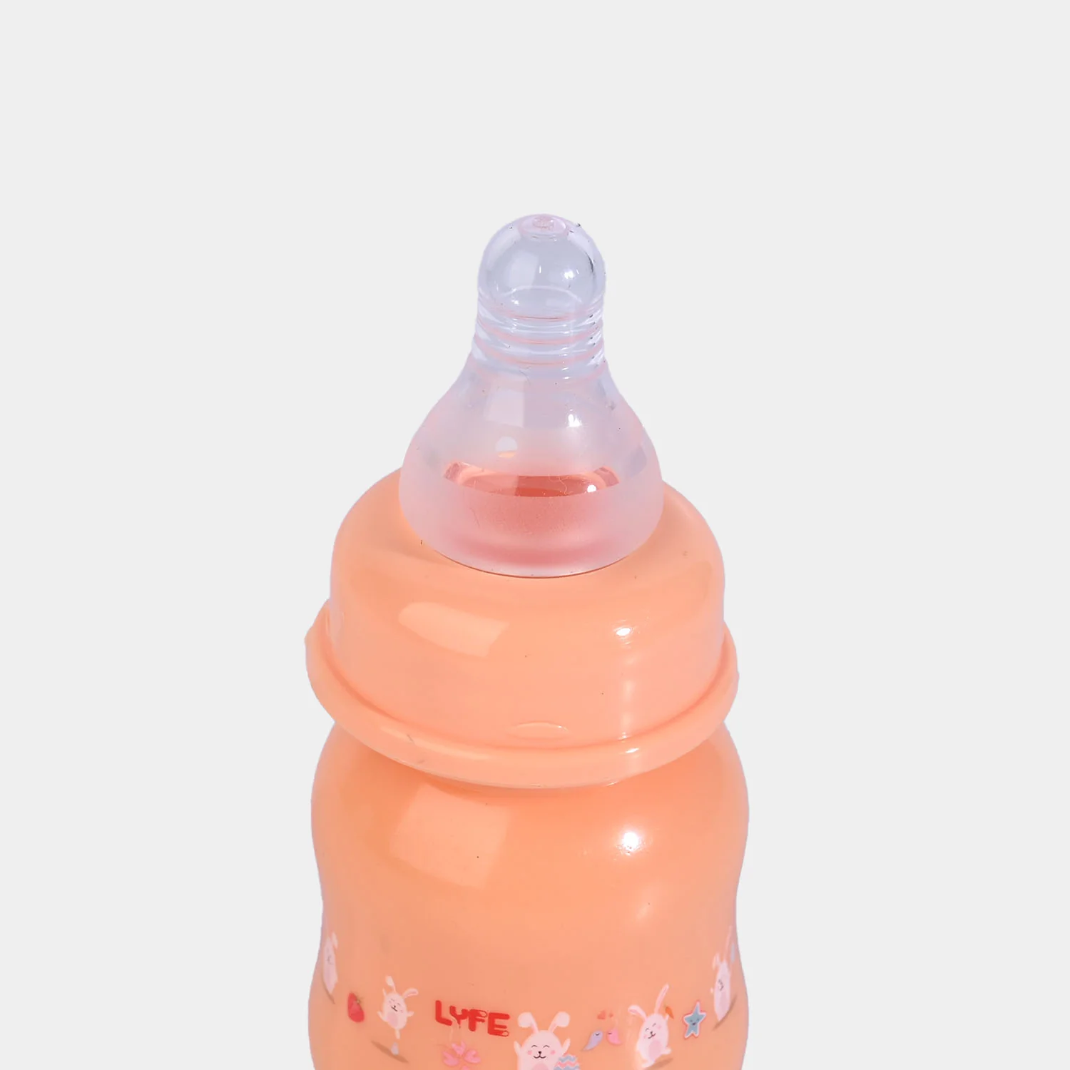 Lyfe Baby Plastic Feeding Bottle 2Oz |60ml |Orange - Image 4
