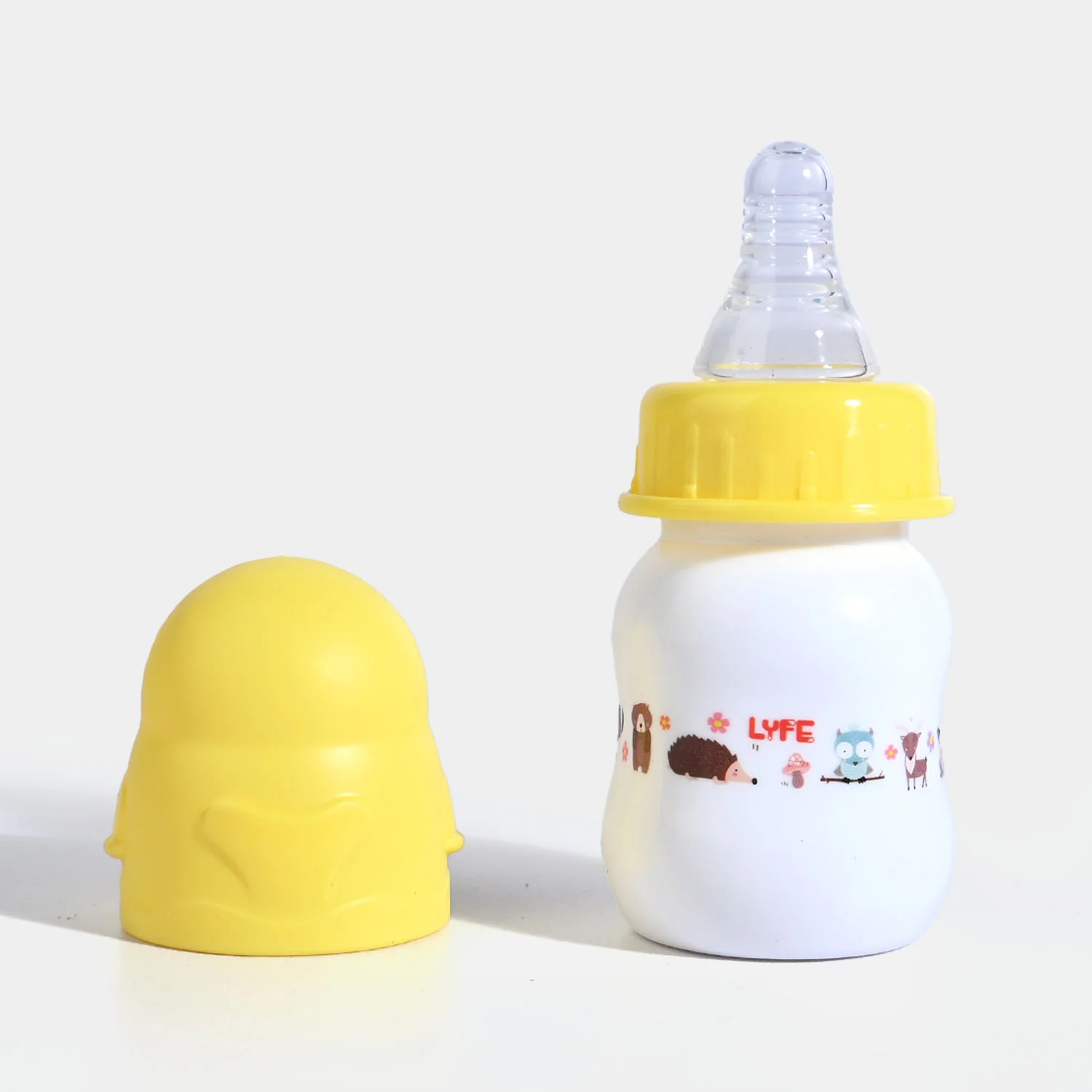 Lyfe Baby Plastic Feeding Bottle 2Oz |60ml |- Yellow - Image 2