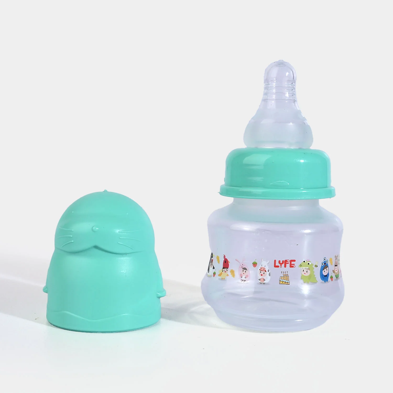Lyfe Baby Plastic Feeding Bottle 2Oz |60ml |- Green - Image 2