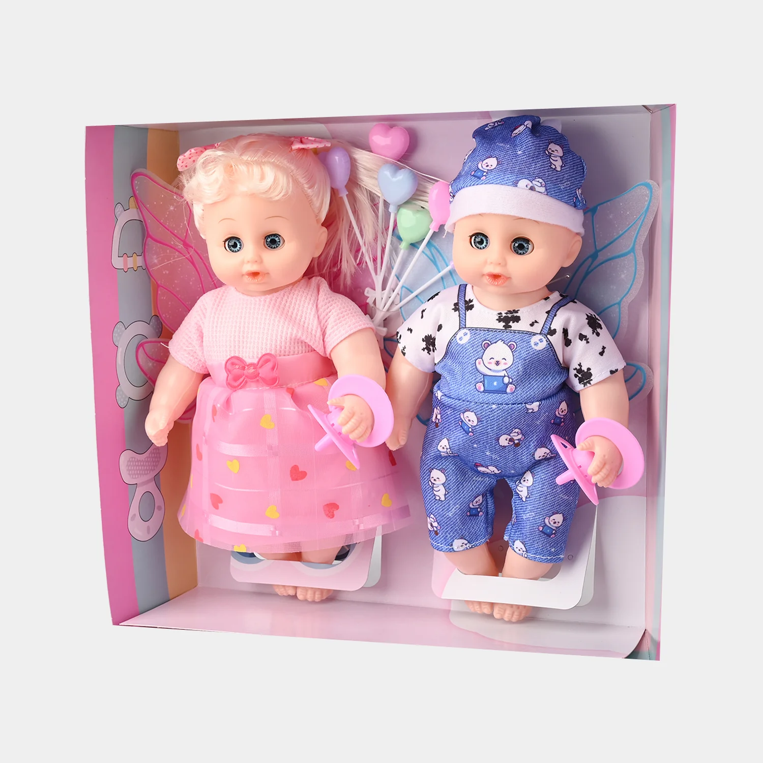 12 Inch Angel Dolls W/Pacifier 622A - Image 5