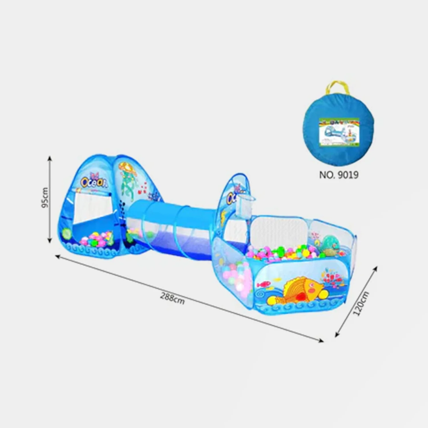 3in 1 Kids Play Tent Tunnel - Image 6