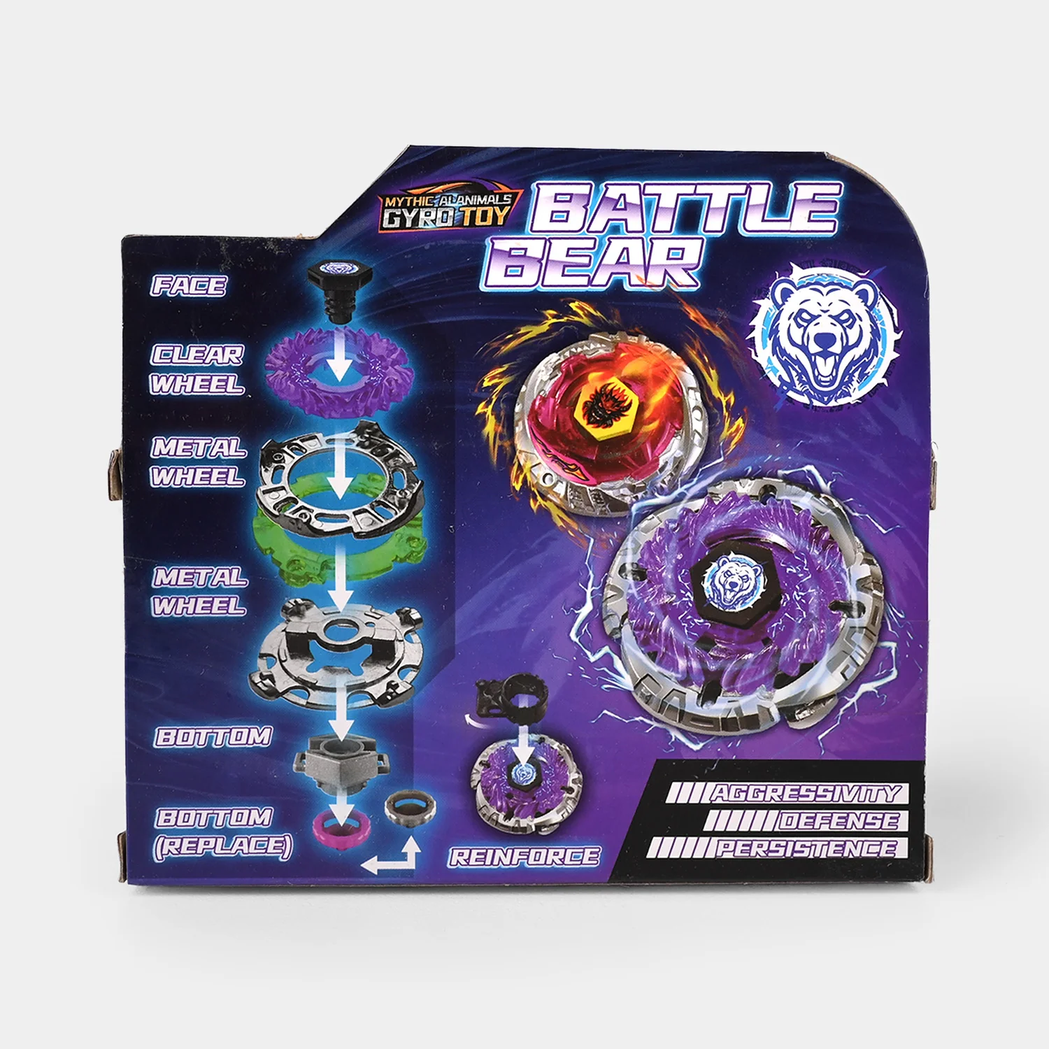 4D Burst Spinning Top Gyro Battle Set For Kids - Image 6