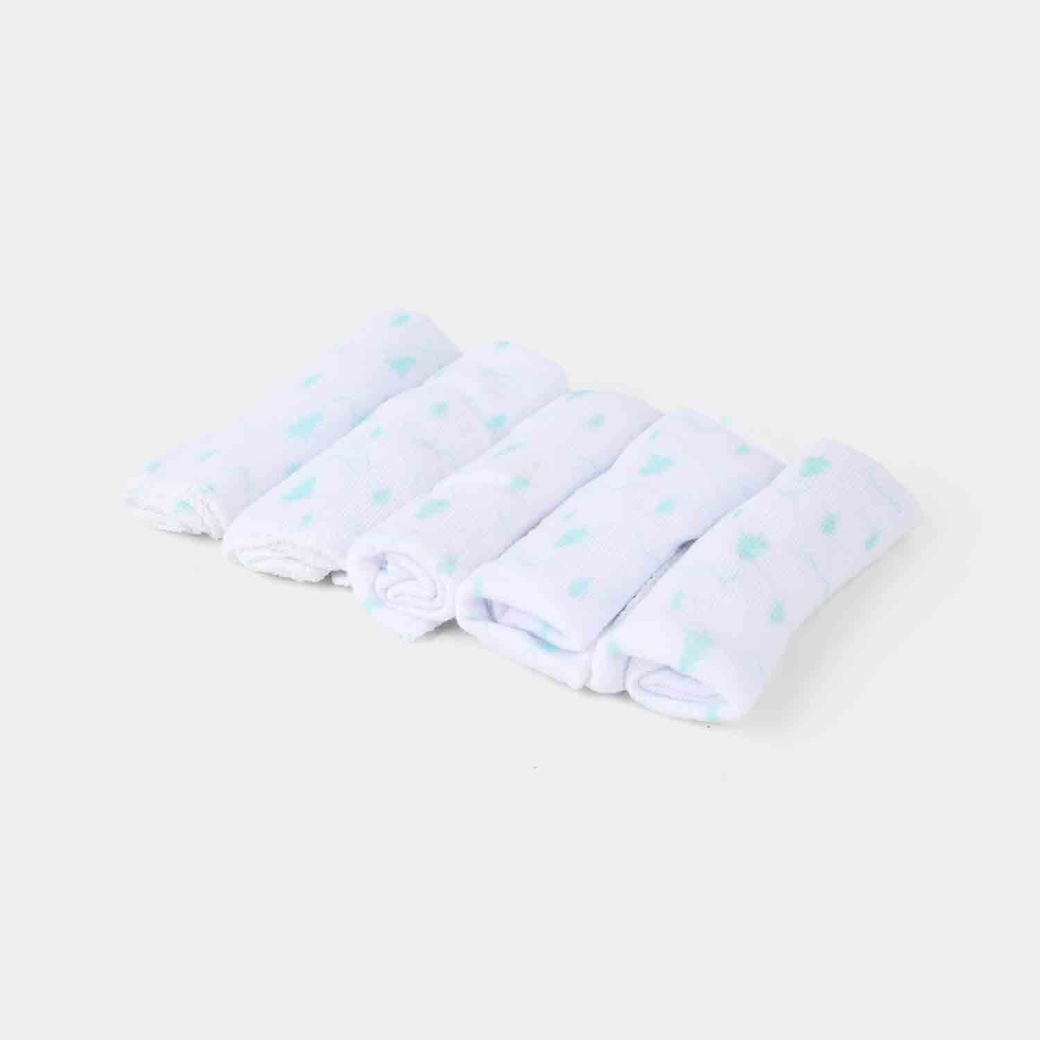 5PCS FACE TOWEL -1074-TREE