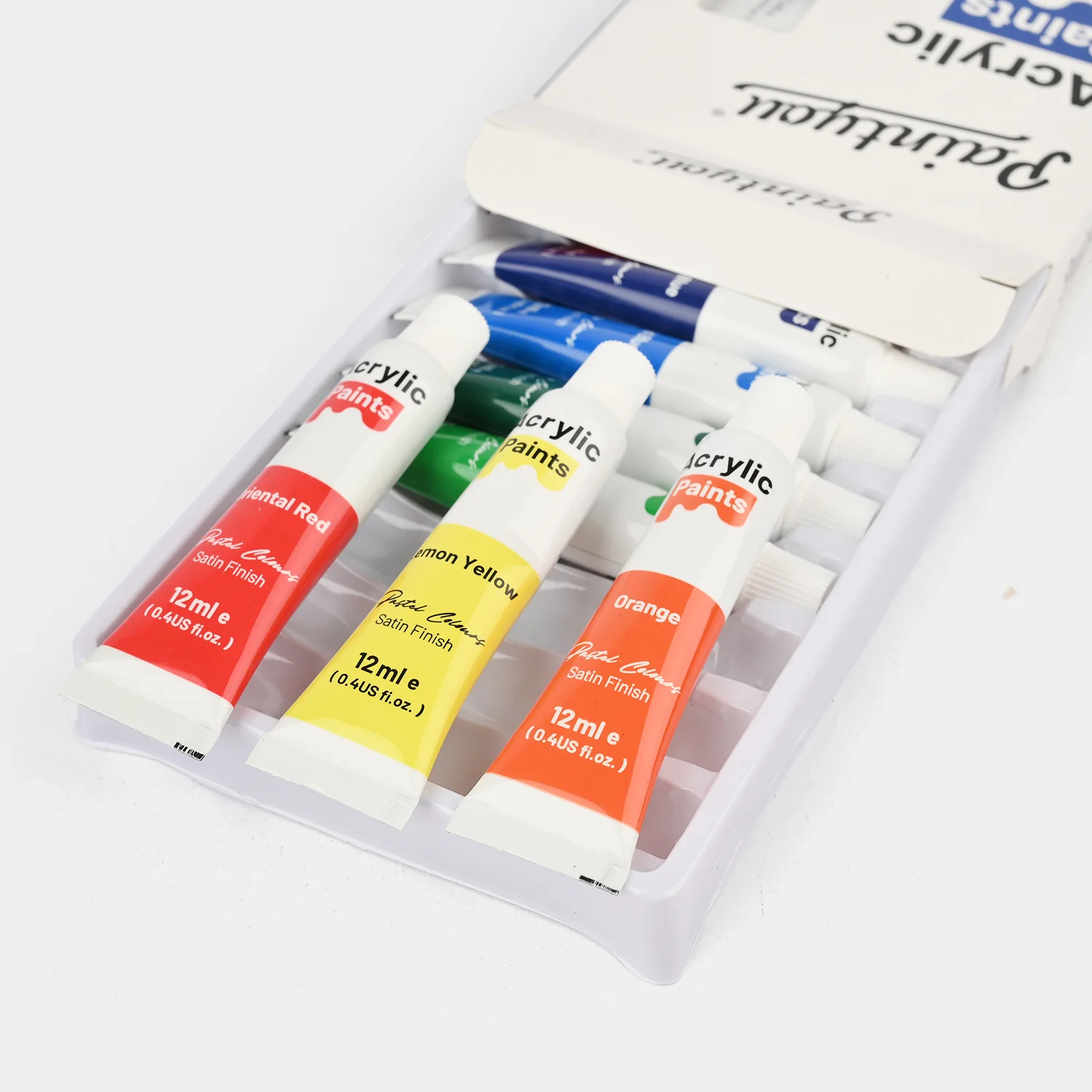 Acrylic Paints – Pastel Colours12Pcs - Image 2