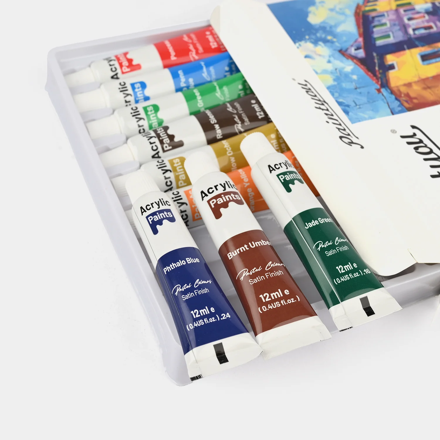 Acrylic Paints – Pastel Colours 18Pcs - Image 2