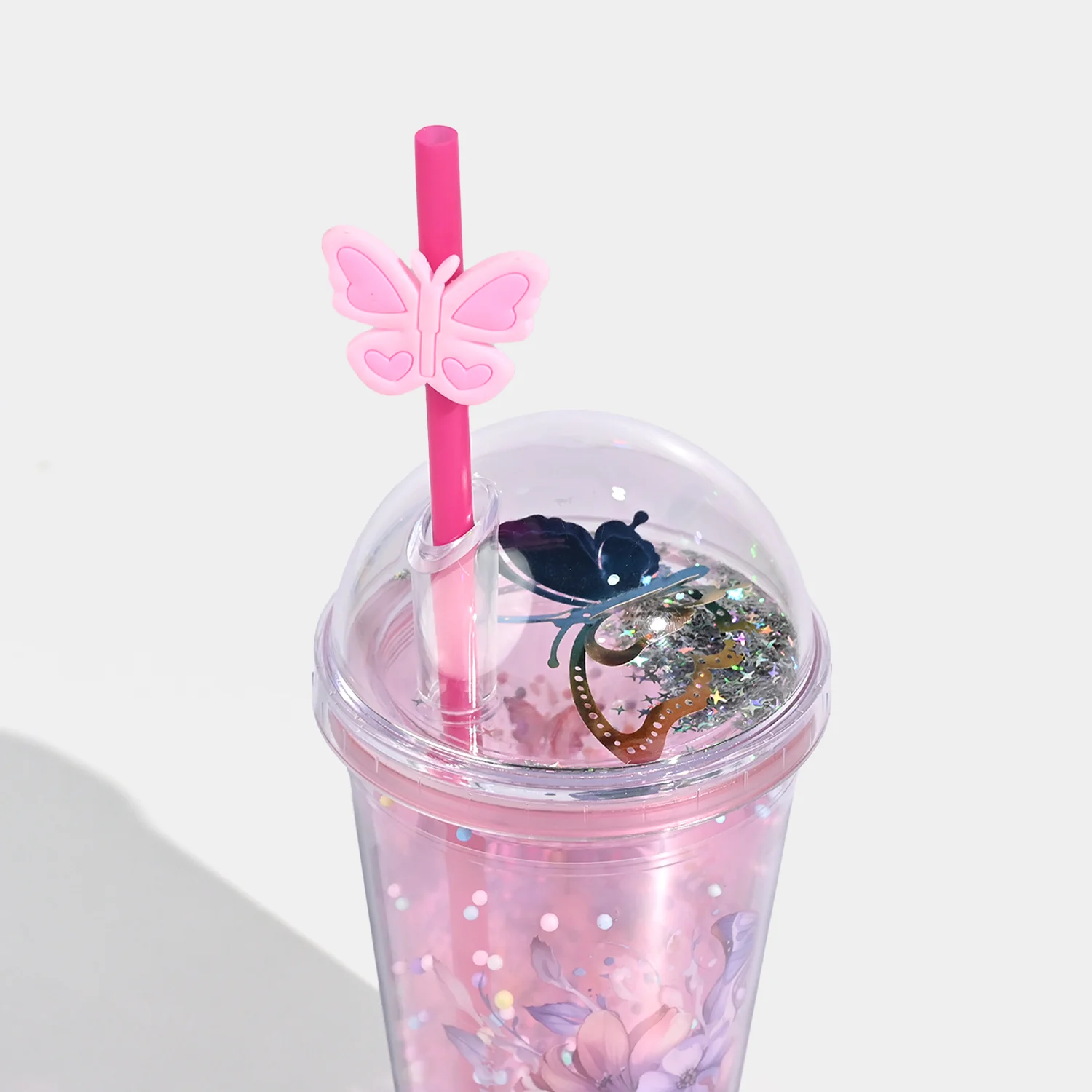 Acrylic Straw Mug/Cup | 450ML - Image 2