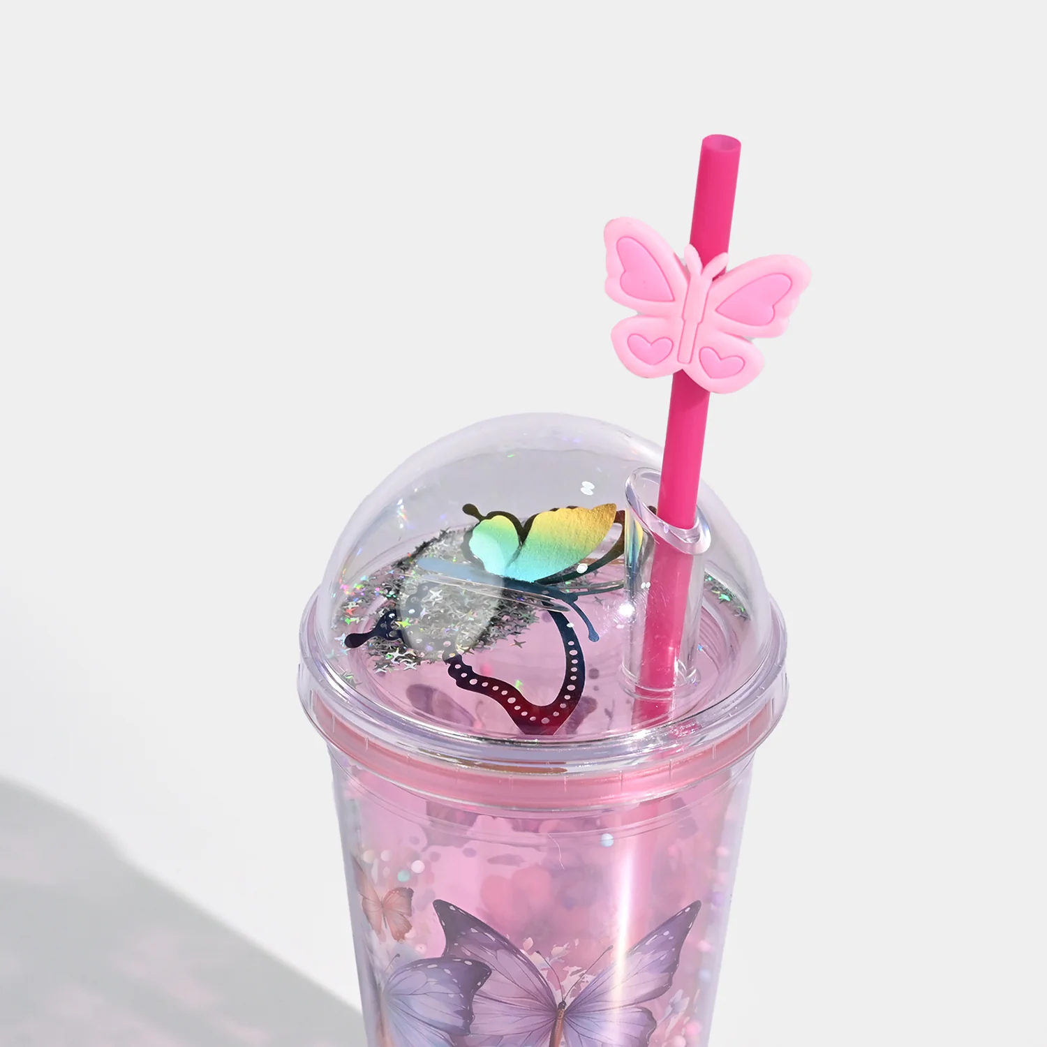 Acrylic Straw Mug/Cup | 450ML - Image 3