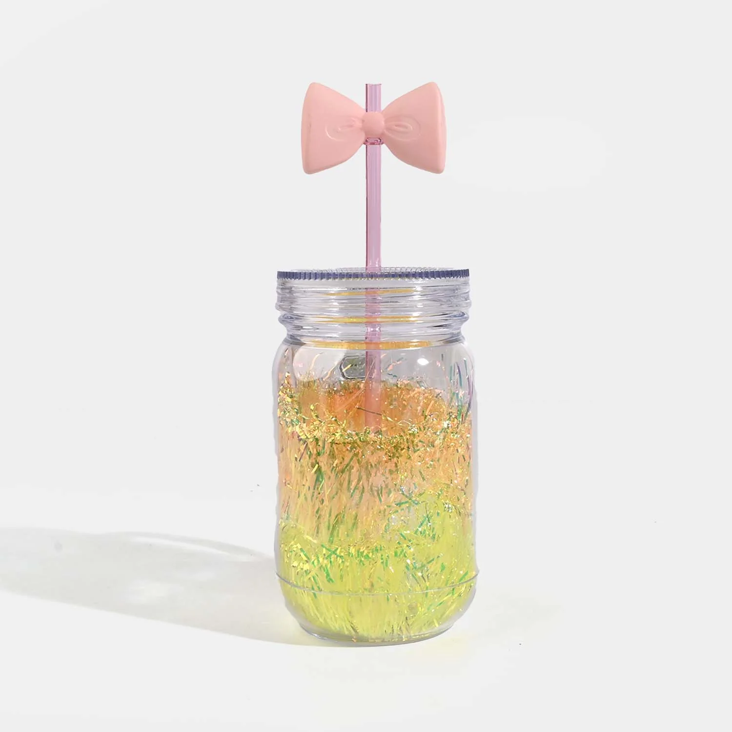 Acrylic Straw Mug/Jar | 550ml - Image 4