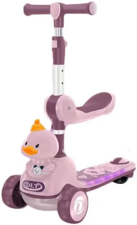 Adjustable height 3 Wheel Scooter with LED lights for Kids - Image 3