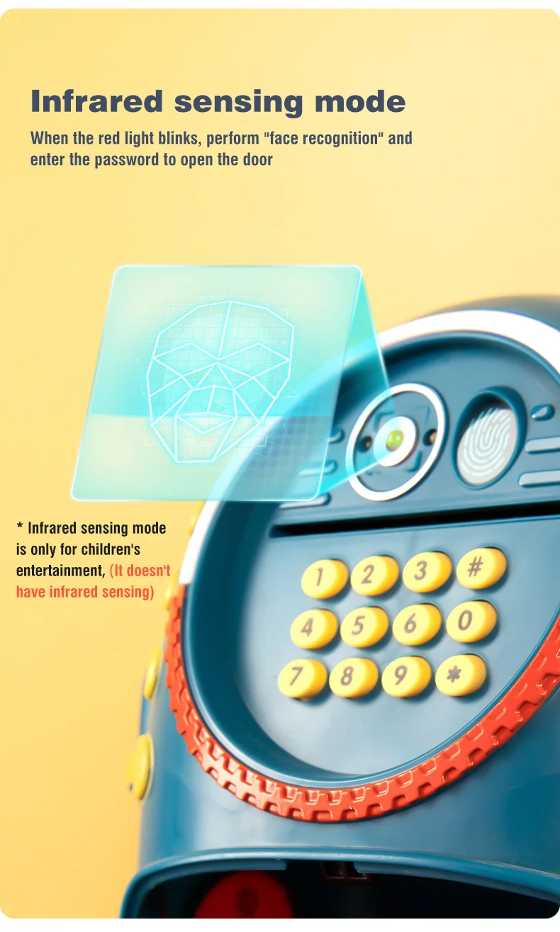 Electric Aerospace Money Bank with Light & Music Toy for Kids - Image 6