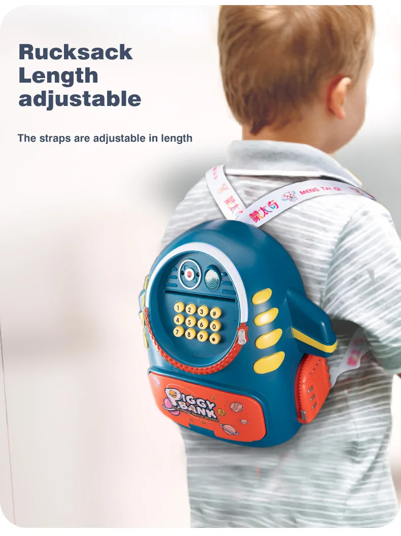 Electric Aerospace Money Bank with Light & Music Toy for Kids - Image 7