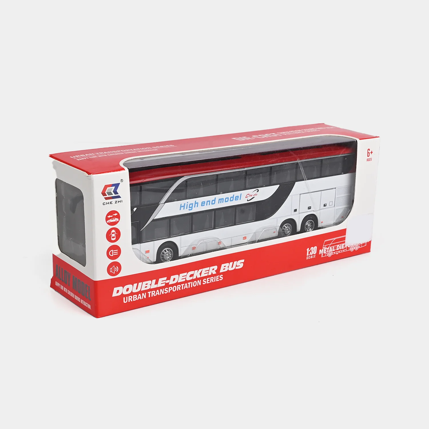 Die-Cast Double-Decker Transport Bus - Image 3