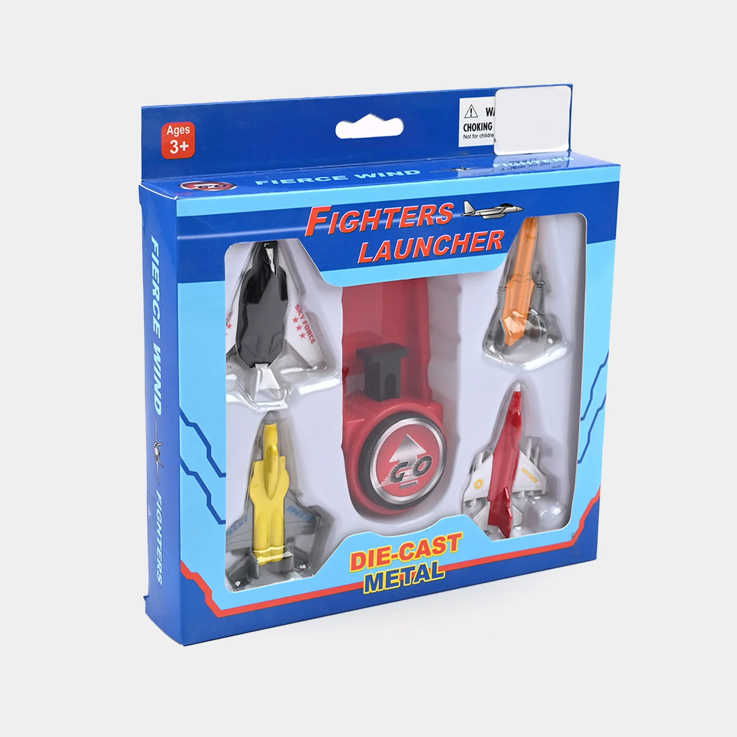 Fighters Launcher Die-Cast Metal Toy Plane Set - Image 4
