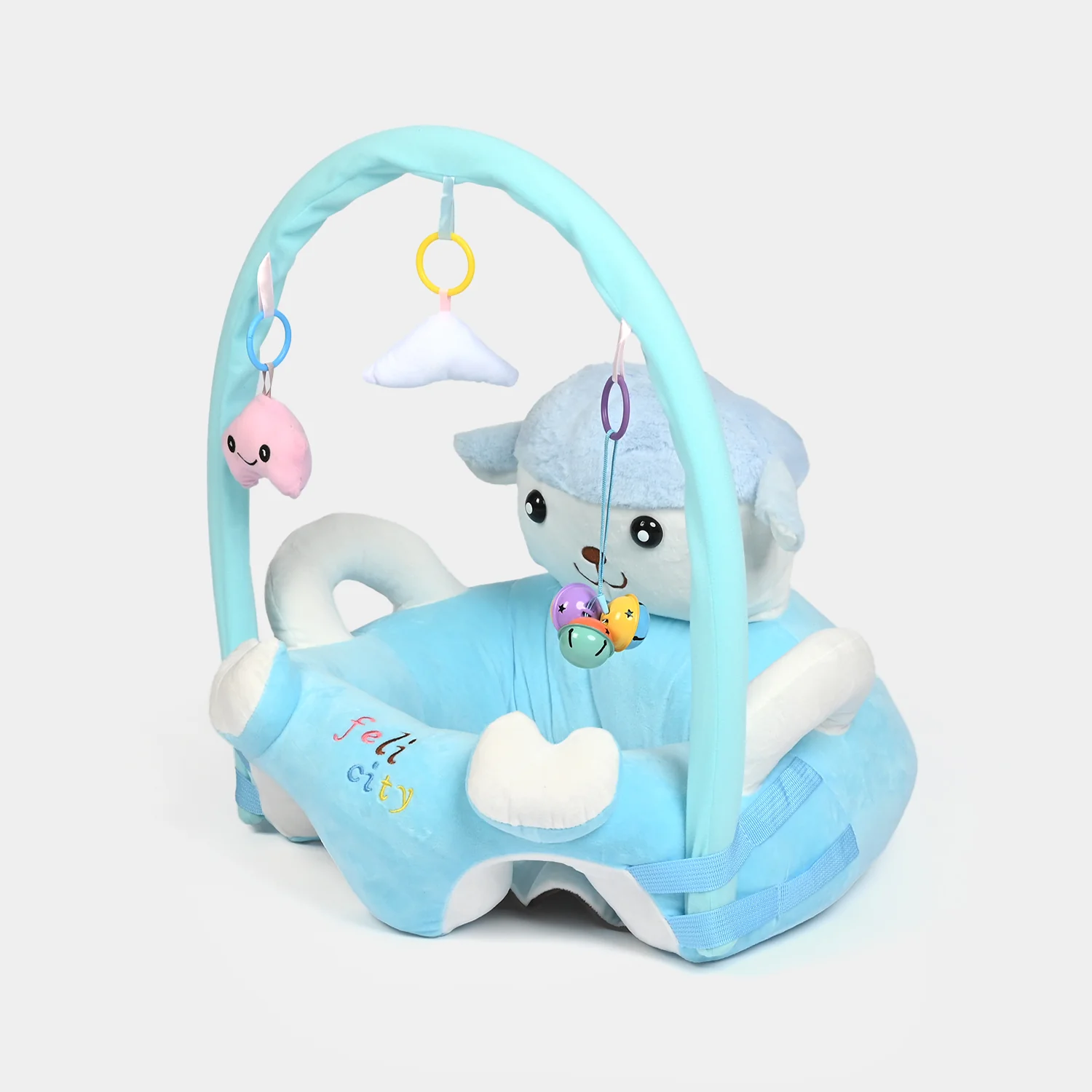 Cartoon Baby Floor Seat/Support Sofa Seat 6M+ |  544-Blue - Image 2