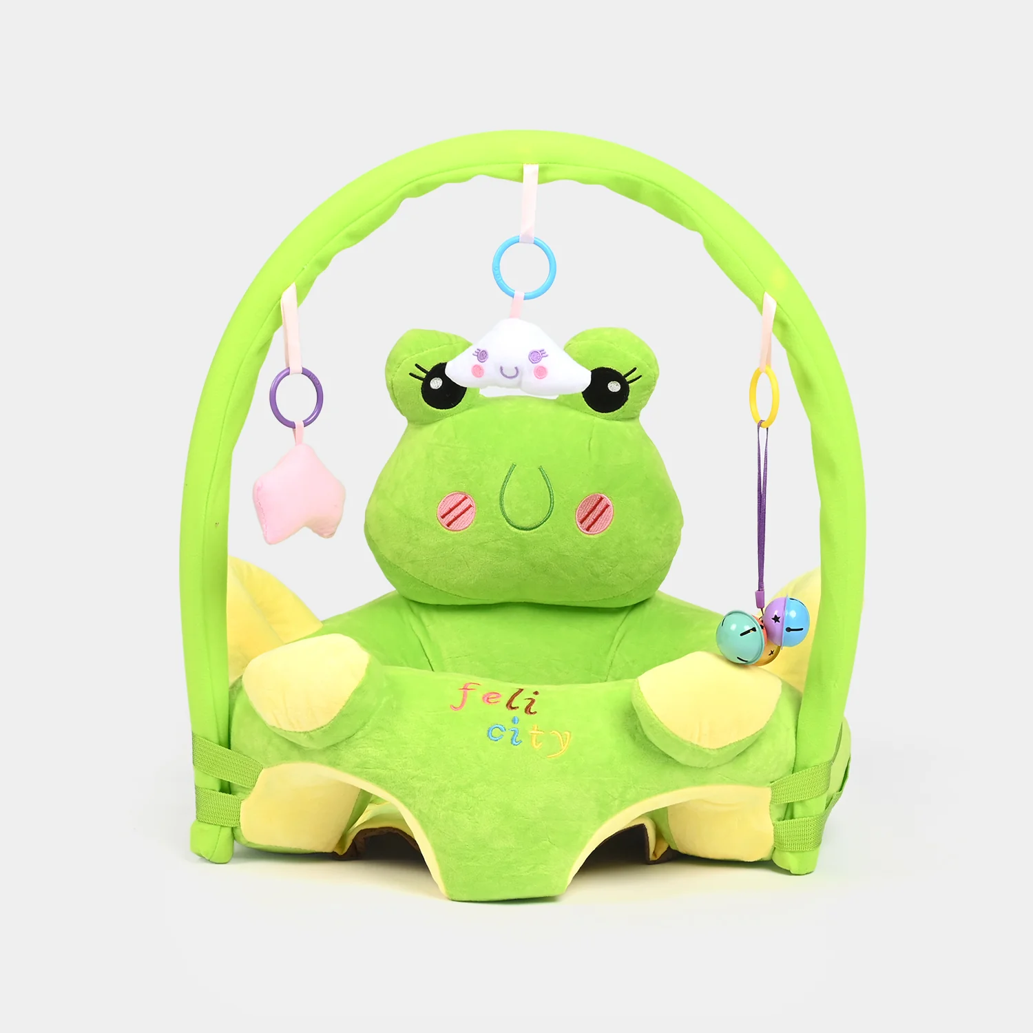Cartoon Baby Floor Seat/Support Sofa Seat 6M+ |  544-Green - Image 4