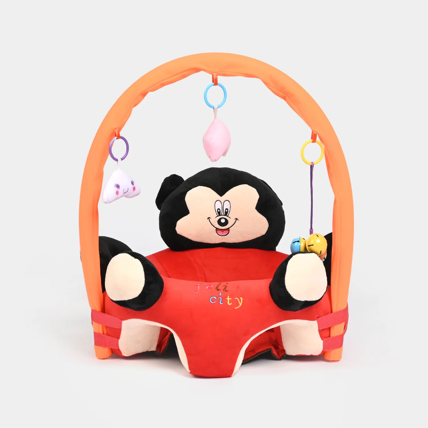 Cartoon Baby Floor Seat/Support Sofa Seat 6M+ |  544-Red - Image 4