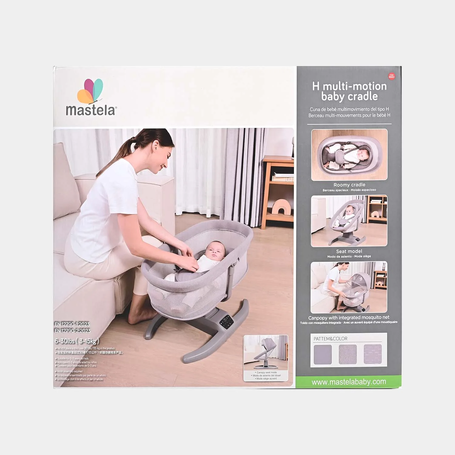 Auto Swing Mastela H-Multi Motion Baby Cradle 8403 - Image 7