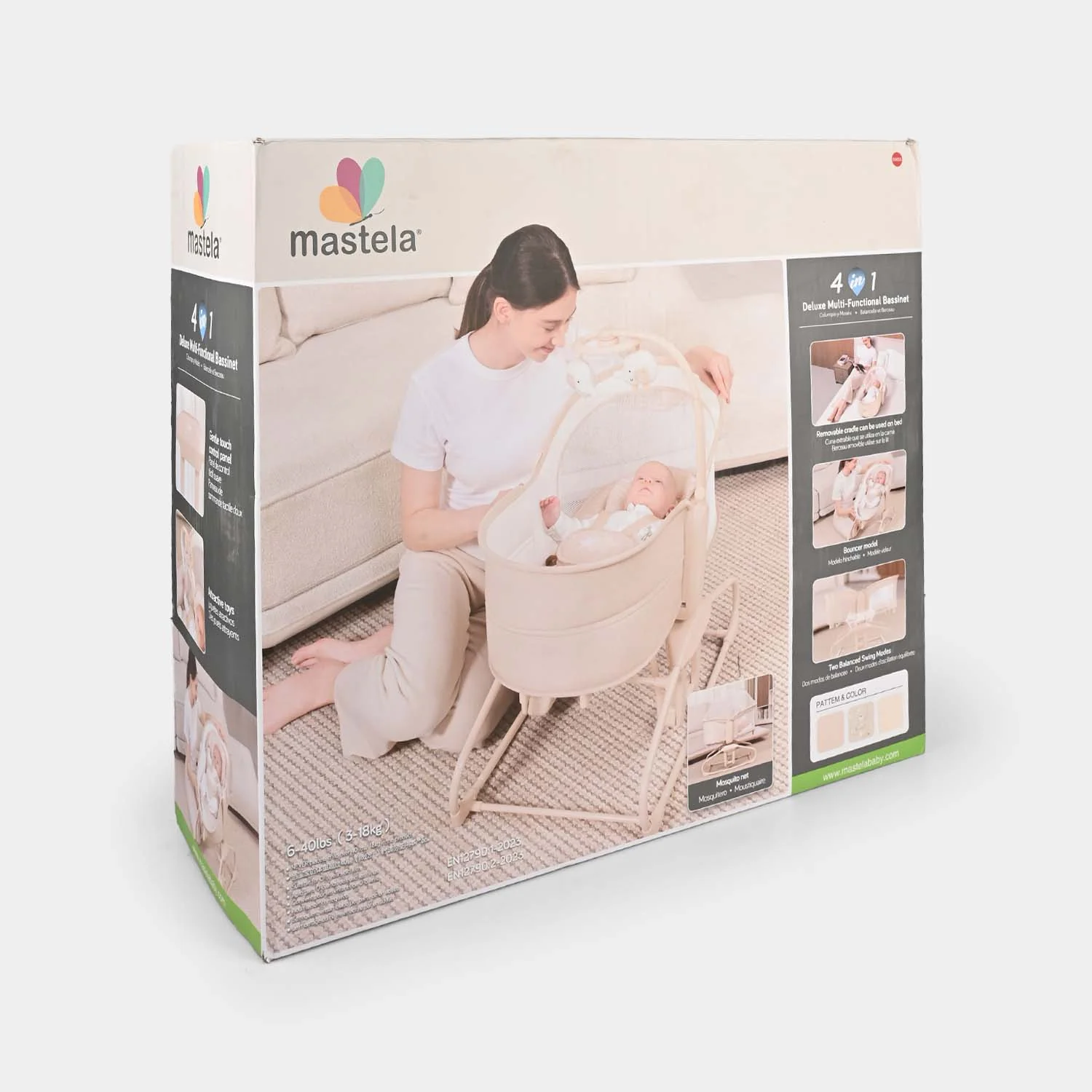 Mastela 4-in-1 Deluxe Multi-Functional Bassinet Swing Mastela | 9855