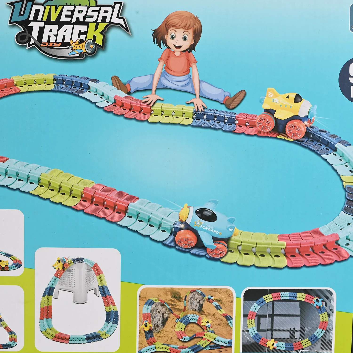 UNIVERSAL TRACK PUZZLE ROLLER COASTER TOY - Image 3