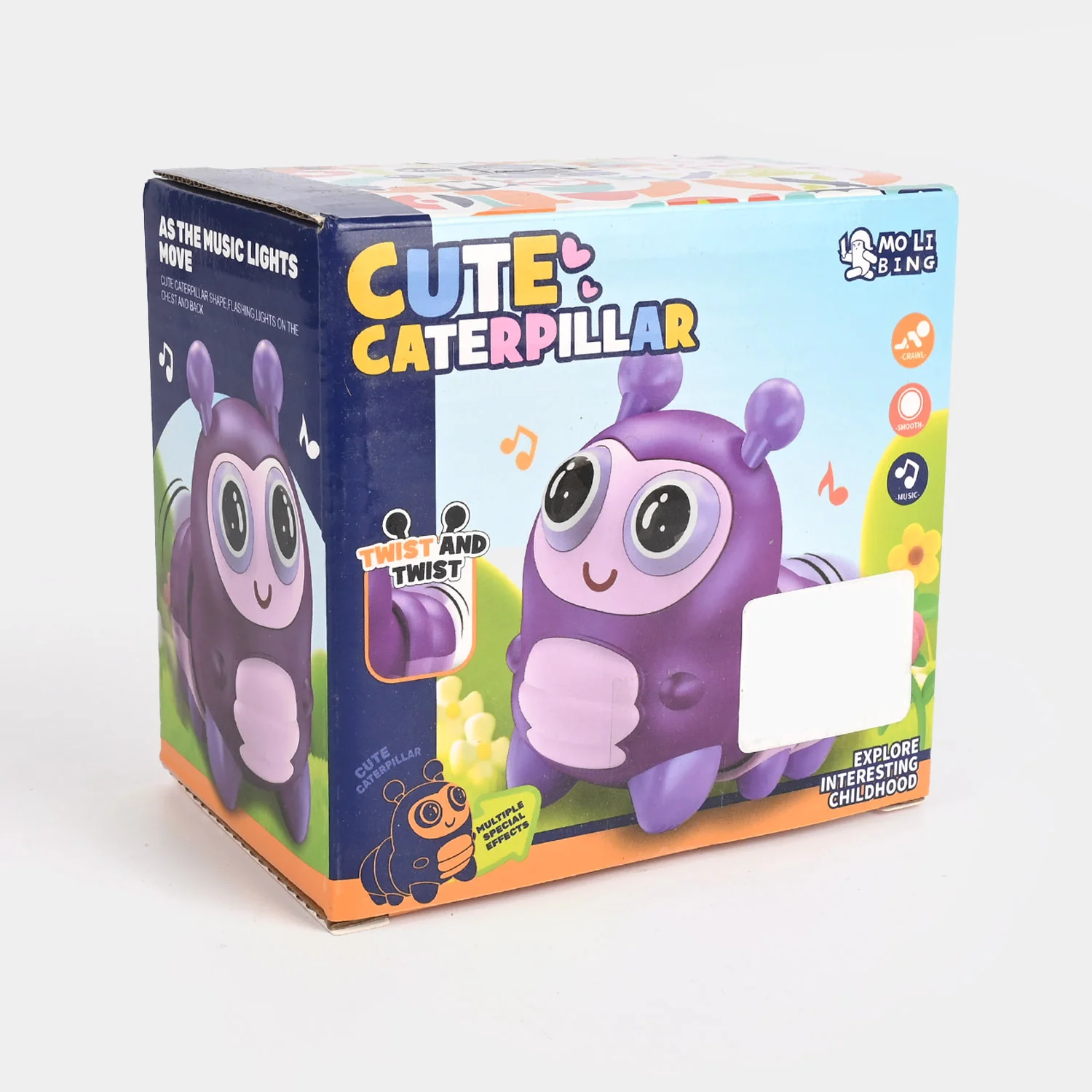 Cute Electric Caterpillar with Light & Music Toy - Image 3