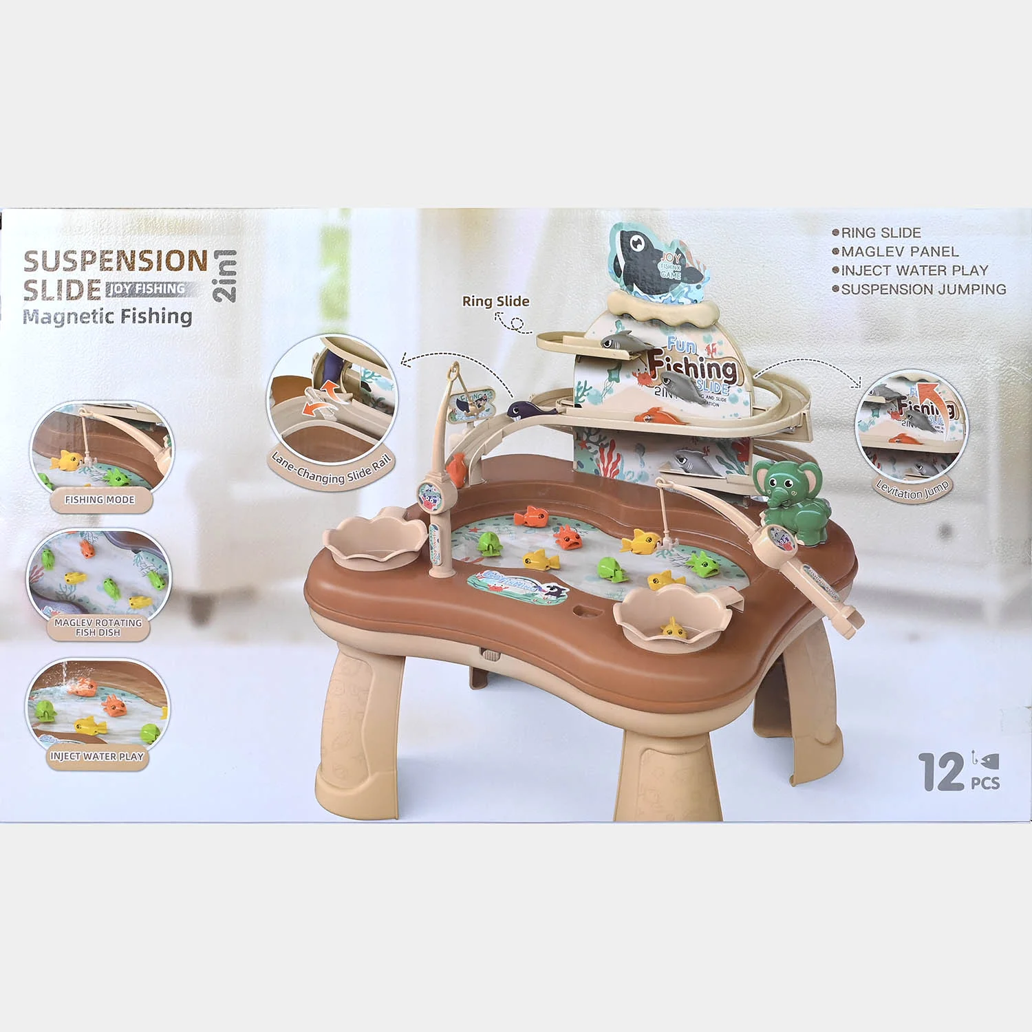 2-in-1 Suspension Slide Magnetic Fishing Toy - Image 6