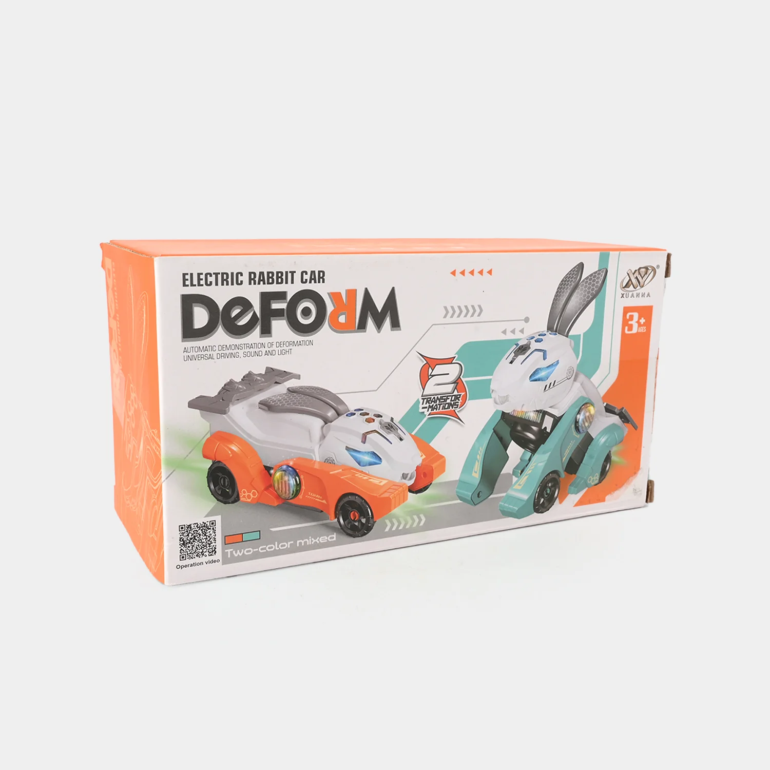 Transforming Rabbit Robot Car with Light & Sound Toy for Kids - Image 3