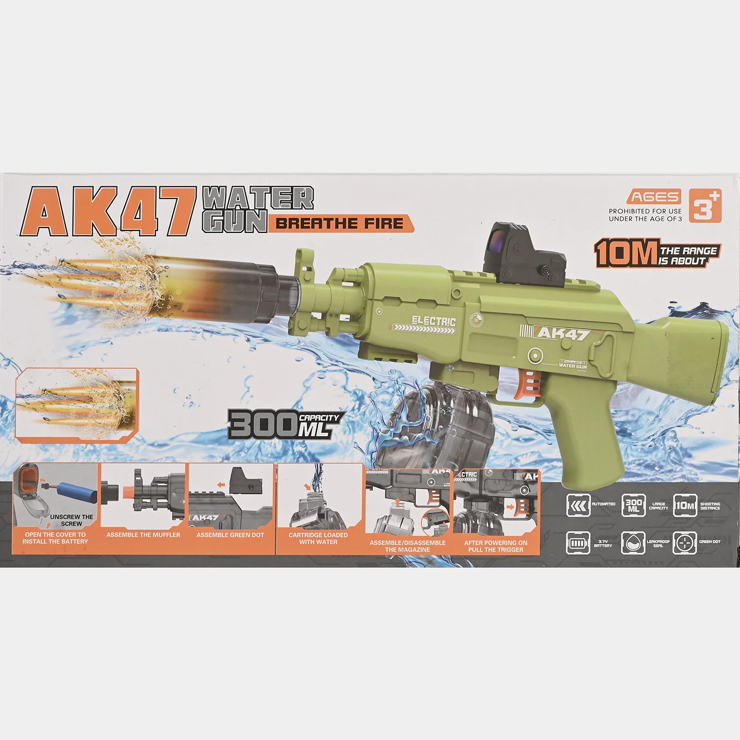 Electric Water Blaster AK47 Toy for Kids - Image 8