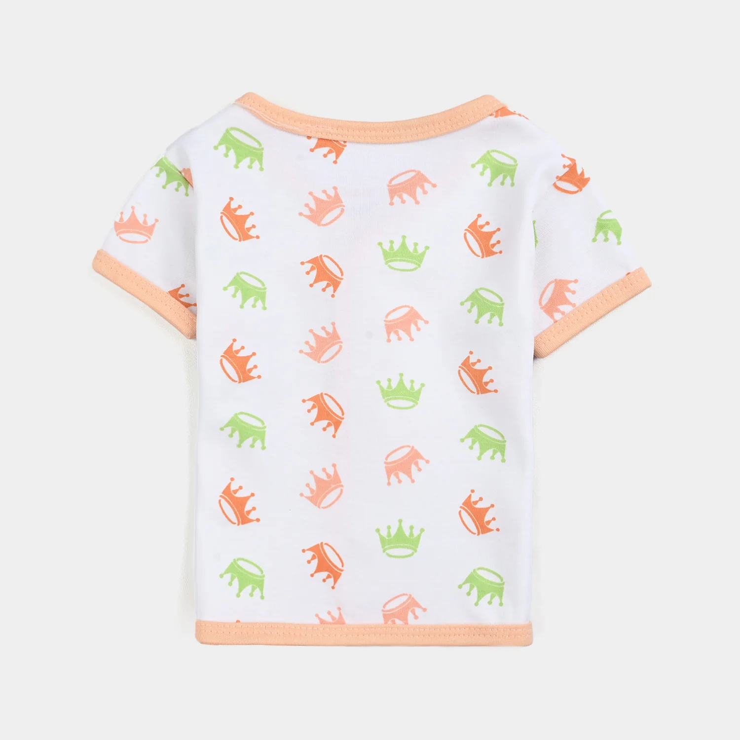 Infant Baby Cotton 2PC Set | 0-3M | Peach - Image 3