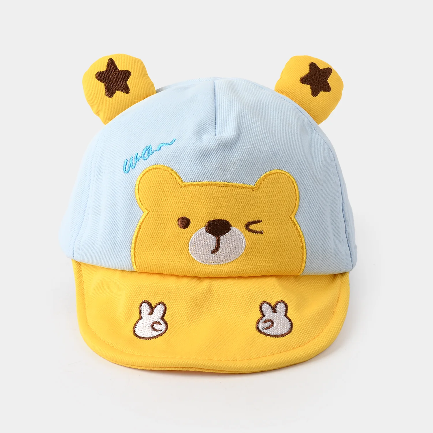 Baby Sun Protection Stylish Cap 3M+| Blue Big Bear 1550 - Image 3
