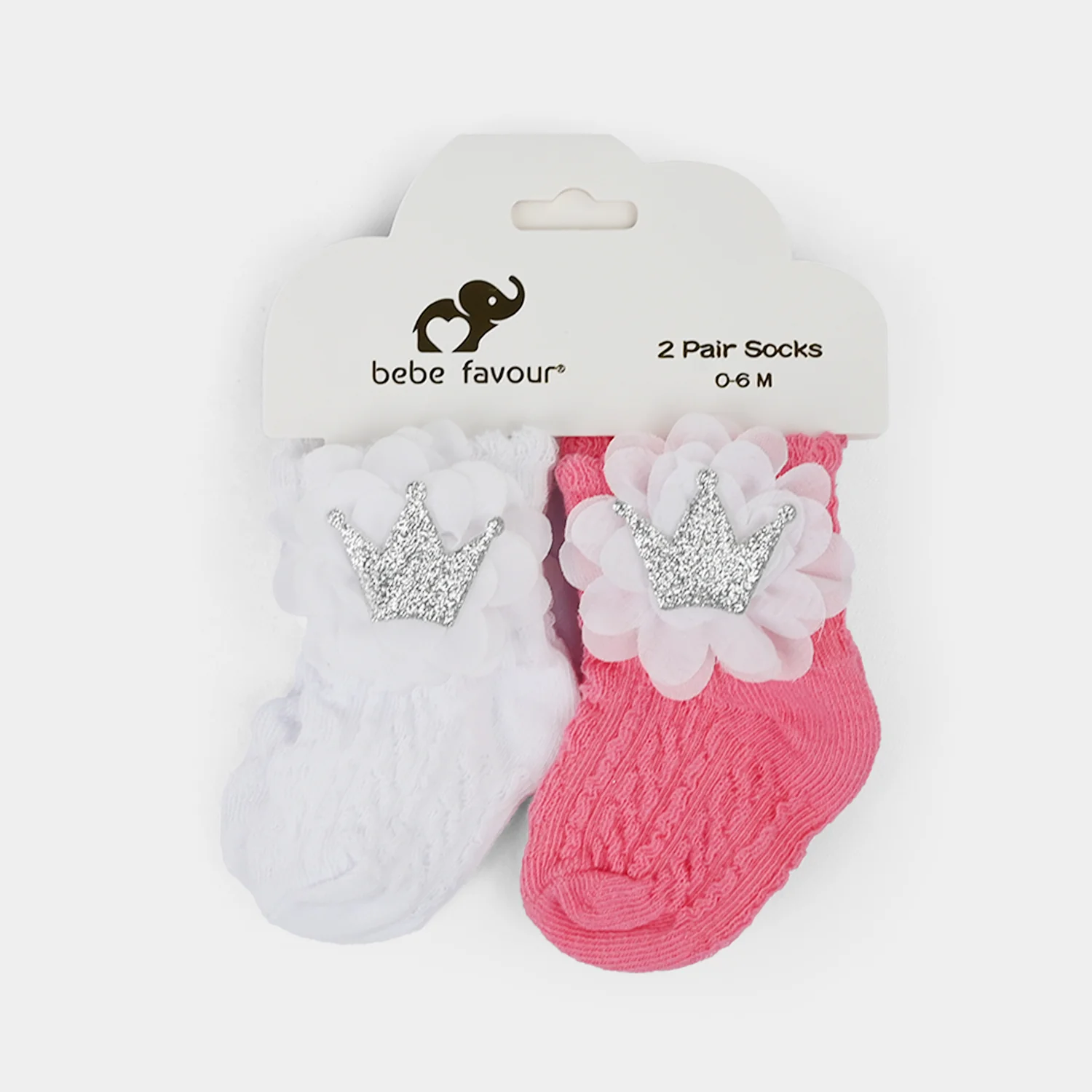 Infant Fancy Socks 2 Pairs - Image 2