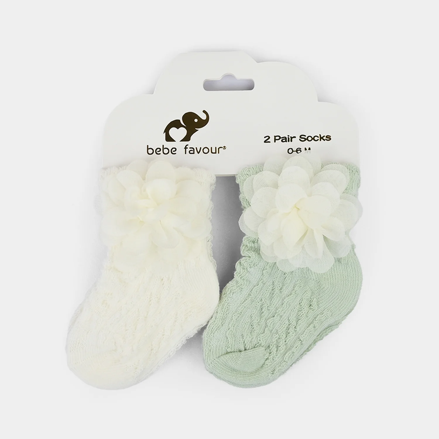 Infant Fancy Socks 2 Pairs - Image 2