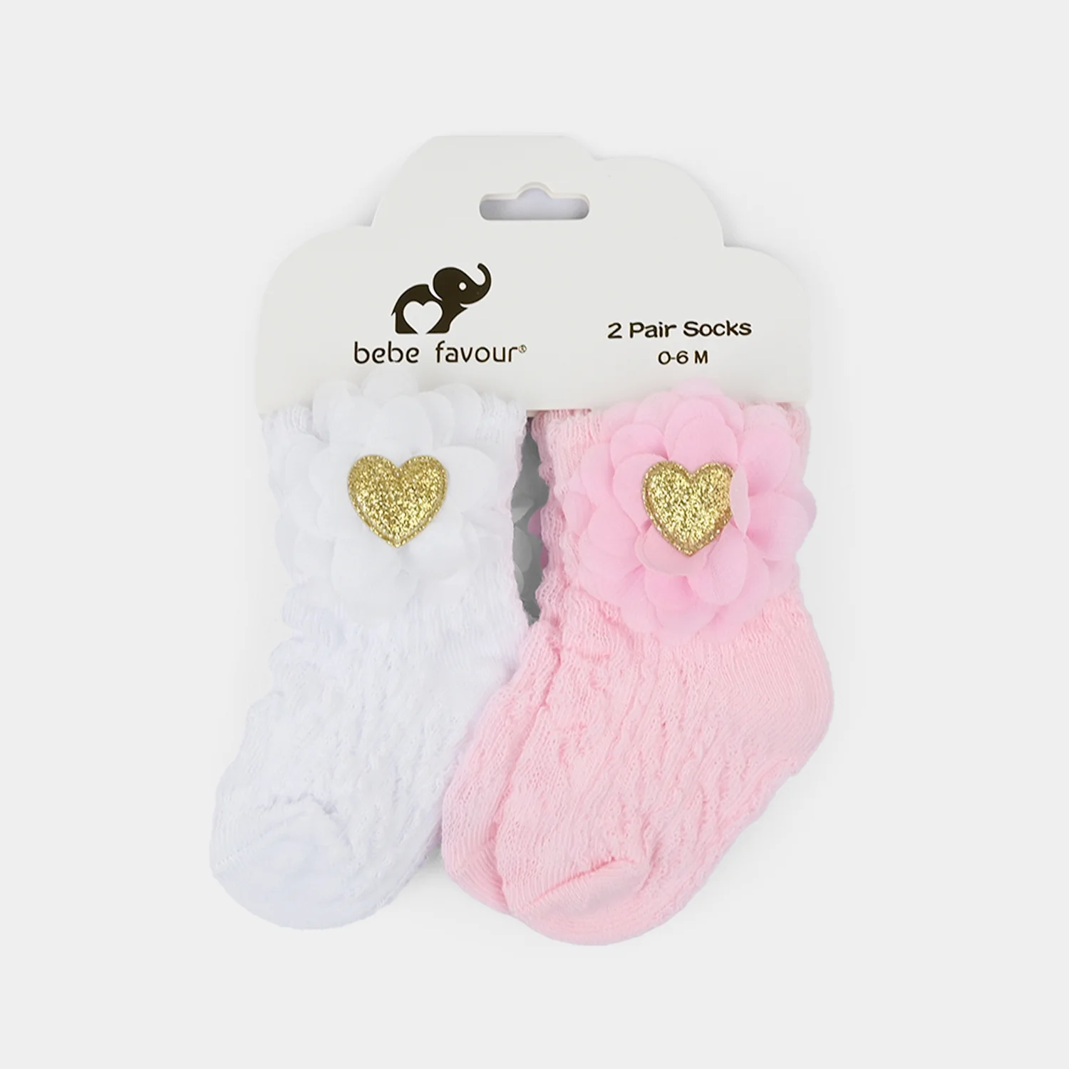 Infant Fancy Socks 2 Pairs - Image 2