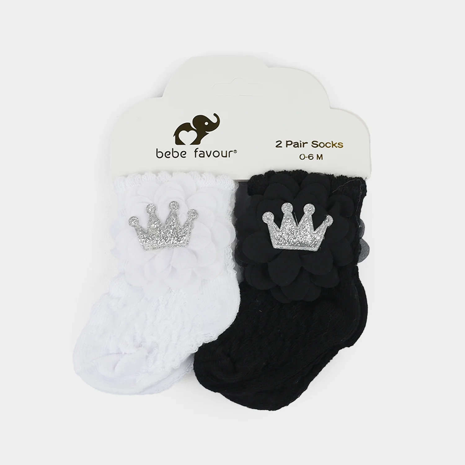 Infant Fancy Socks 2 Pairs - Image 2