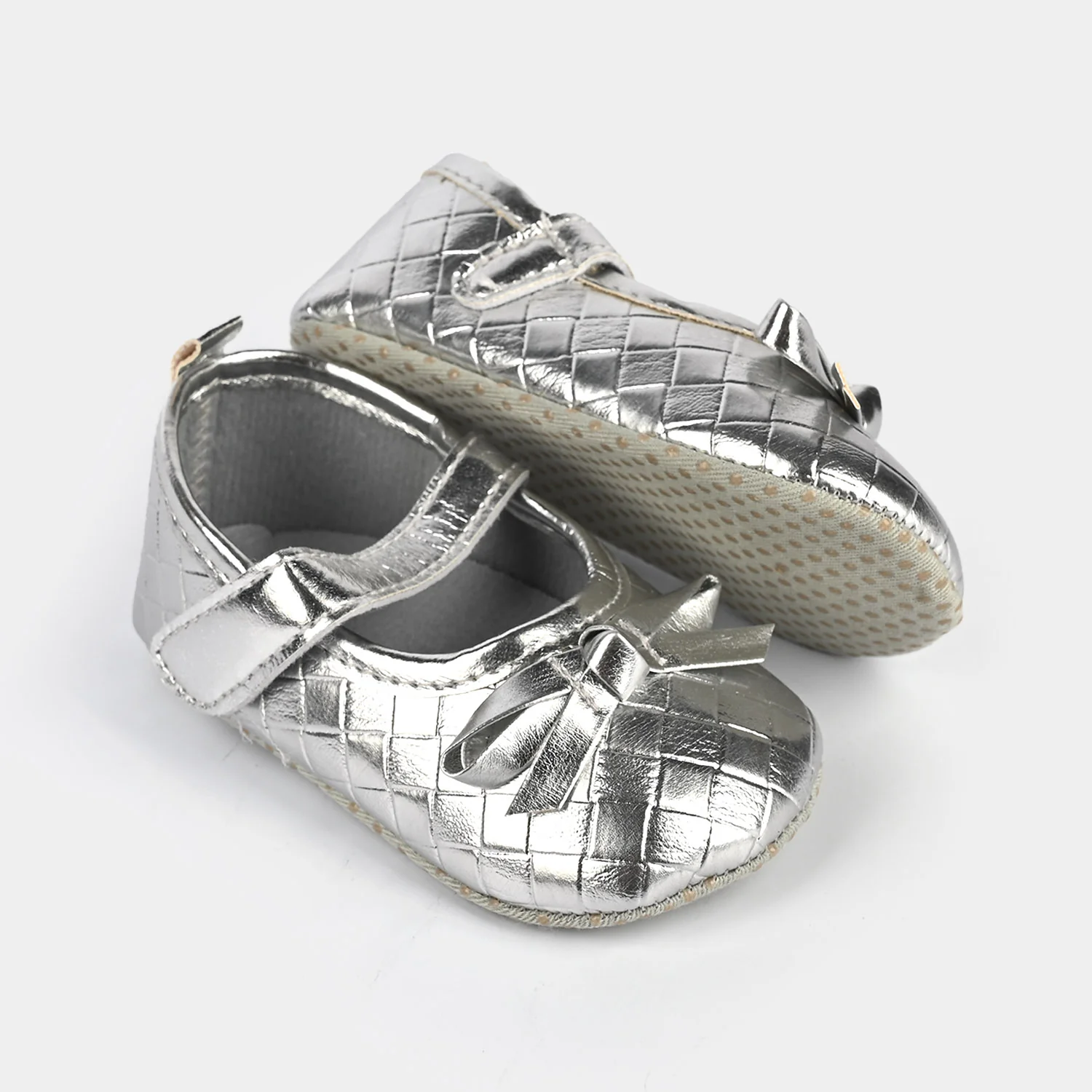 Baby Girl Shoes B-11-SILVER - Image 2