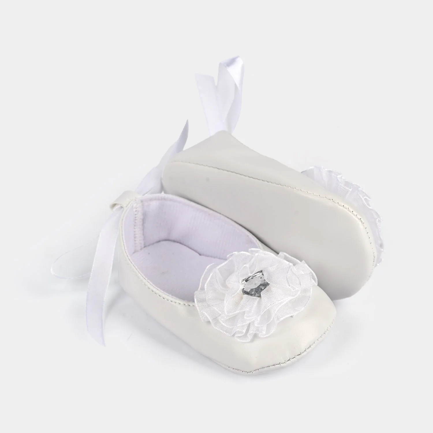 Baby Girl Shoes B-4-White - Image 2
