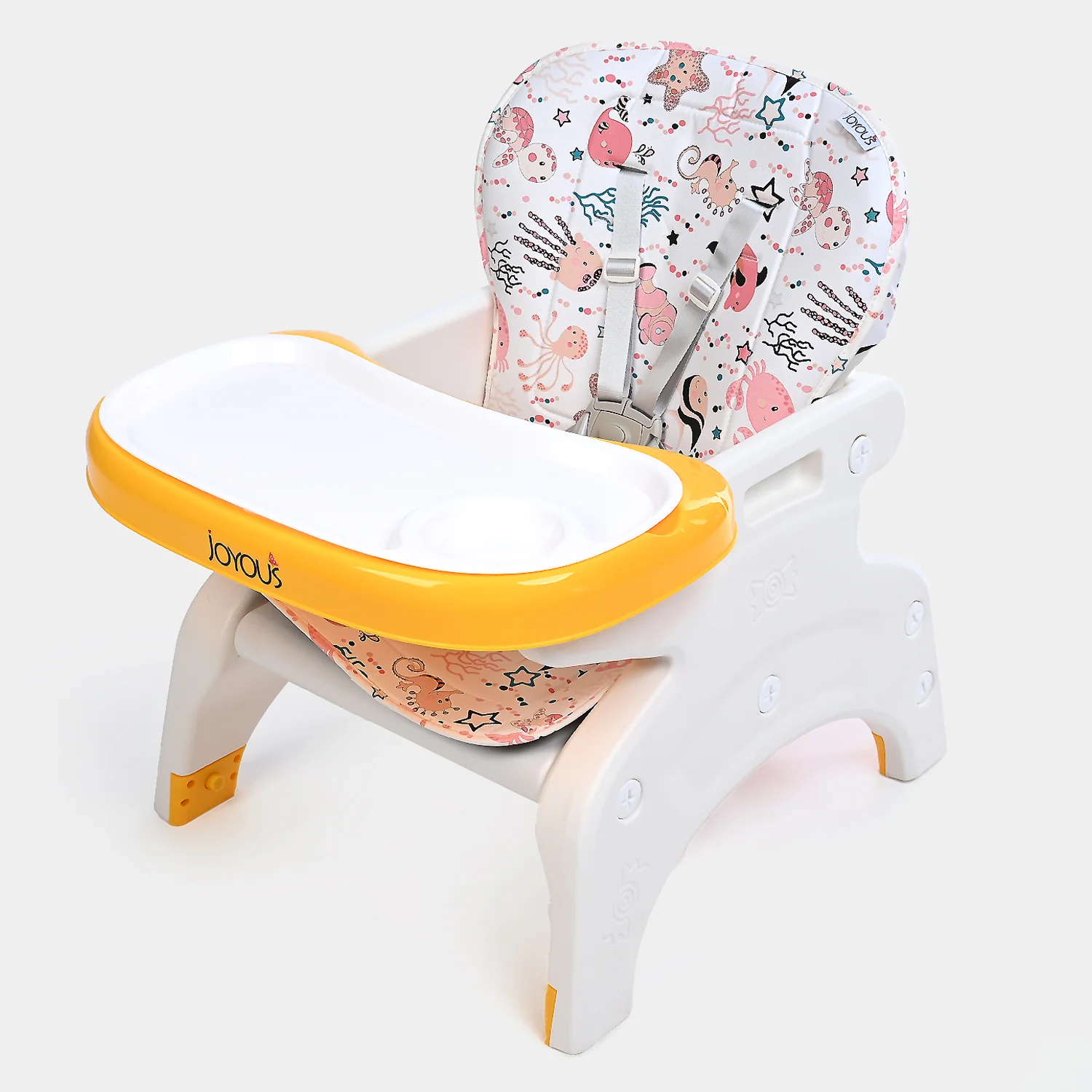 Baby High Chair 3 in 1 Orange (985) - Image 4