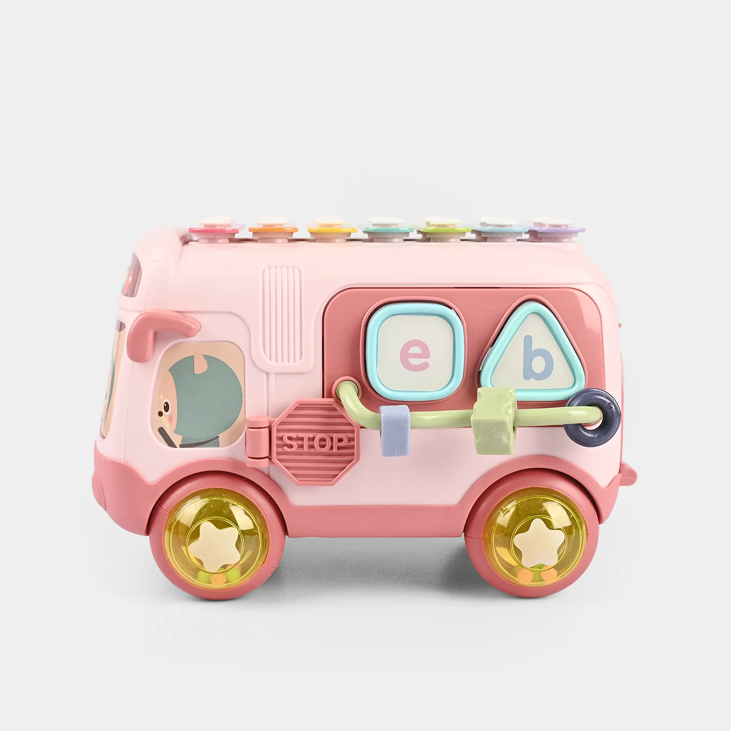 Baby Musical Sensory & Puzzle Bus Toy for Kids - Image 5